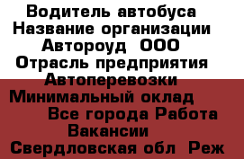 Водитель автобуса › Название организации ­ Автороуд, ООО › Отрасль предприятия ­ Автоперевозки › Минимальный оклад ­ 50 000 - Все города Работа » Вакансии   . Свердловская обл.,Реж г.